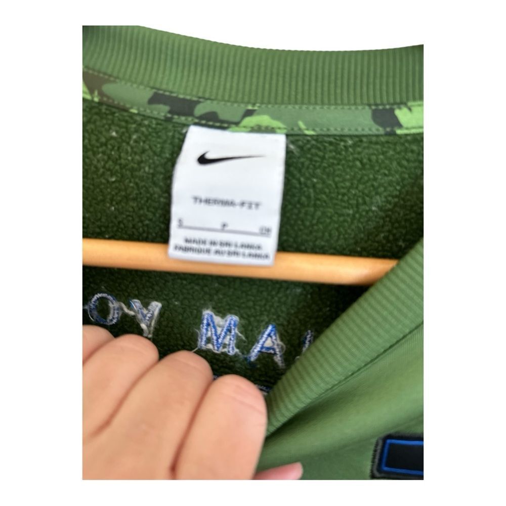 3/$24 RARE WOMENS NIKE BYU COUGARS SALUTE TO SERVICE SWEATSHIRT GREEN DRI FIT SI - Picture 3 of 3